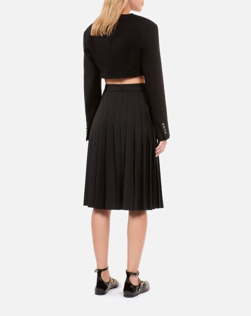 Jupe longue plissée noire