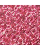 Jupe longue plissée fleurie rose