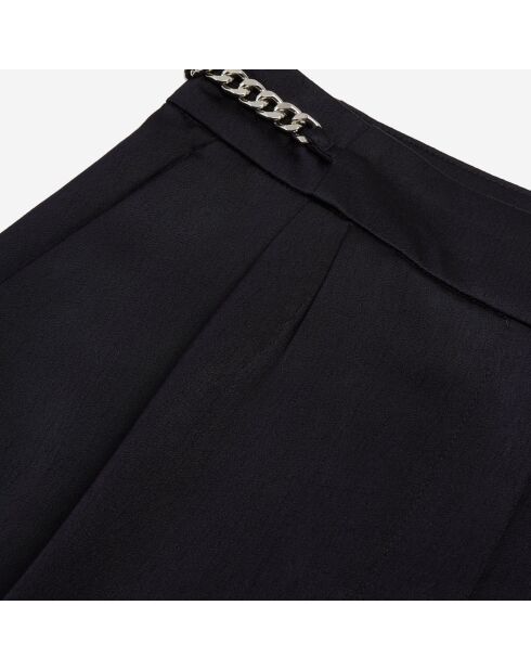 Pantalon droit avec chaînes bleu marine