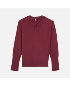 Pull en cachemire bordeaux