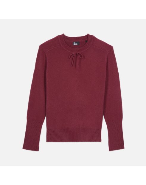 Pull en cachemire bordeaux