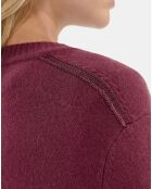 Pull en cachemire bordeaux