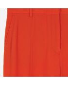 Pantalon tailleur en crêpe rouge