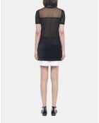 Pull en maille ajourée noir