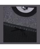 Pull en maille ajourée noir