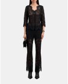 Top en dentelle noire