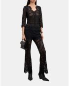 Top en dentelle noire