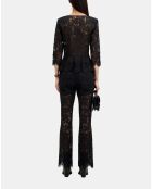 Top en dentelle noire