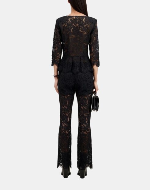 Top en dentelle noire