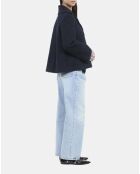 Caban court bleu marine foncé