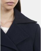 Caban court bleu marine foncé