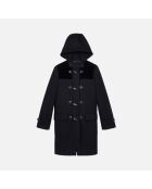 Caban à capuche noir