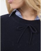 Pull en cachemire bleu marine