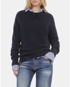 Pull en cachemire bleu marine