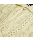 Pull en laine mélangée jaune