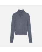 Pull en cachemire gris
