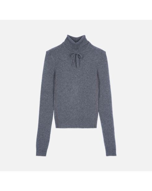Pull en cachemire gris