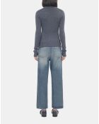 Pull en cachemire gris