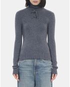 Pull en cachemire gris