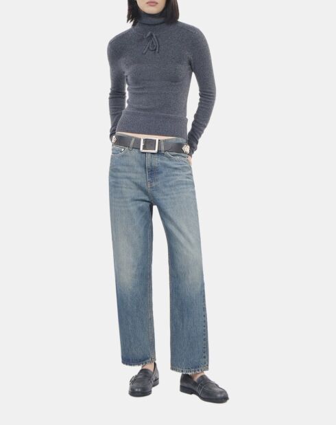 Pull en cachemire gris