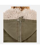 Parka à capuche kaki