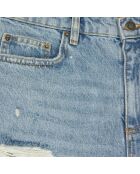 Bermuda en denim bleu