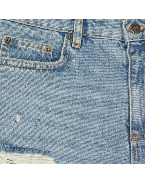 Bermuda en denim bleu