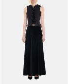 Top avec laçage noir