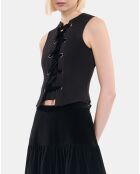 Top avec laçage noir