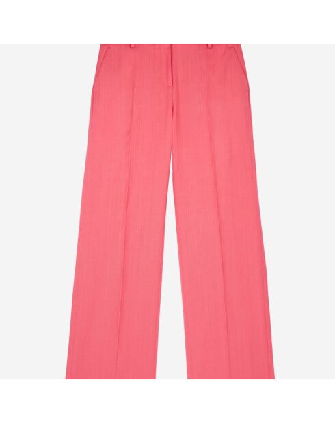 Pantalon tailleur fuchsia