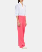 Pantalon tailleur fuchsia