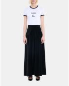 Jupe longue en velours noire