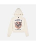 Sweatshirt à capuche écru