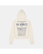 Sweatshirt à capuche écru