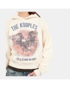 Sweatshirt à capuche écru