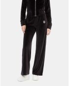 Pantalon de jogging logo en velours noir