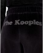 Pantalon de jogging logo en velours noir