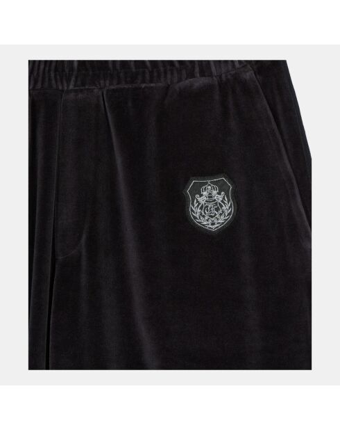 Pantalon de jogging logo en velours noir