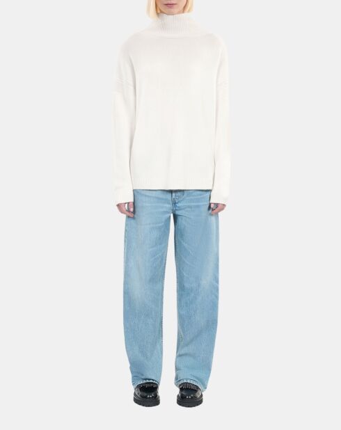Pull en cachemire écru