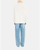 Pull en cachemire écru