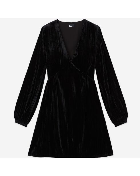 Robe courte en velours noire