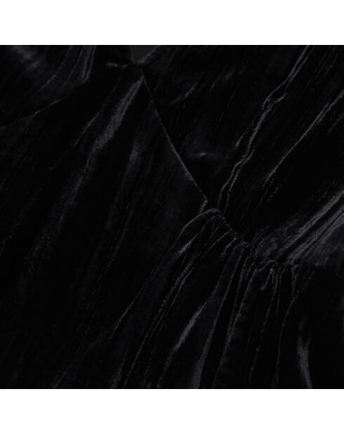 Robe courte en velours noire