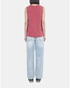 Débardeur avec sérigraphie rubis