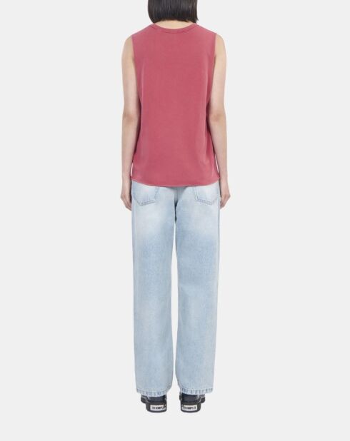 Débardeur avec sérigraphie rubis