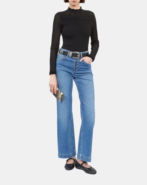 Jean large bleu