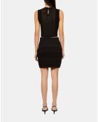 Jupe courte en maille noire