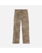 Jean boyfriend imprimé léopard