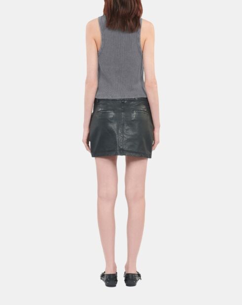 Débardeur avec sérigraphie noir lavé