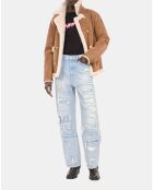 Jean boyfriend bleu clair