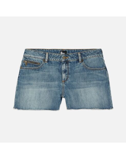 Short en denim bleu